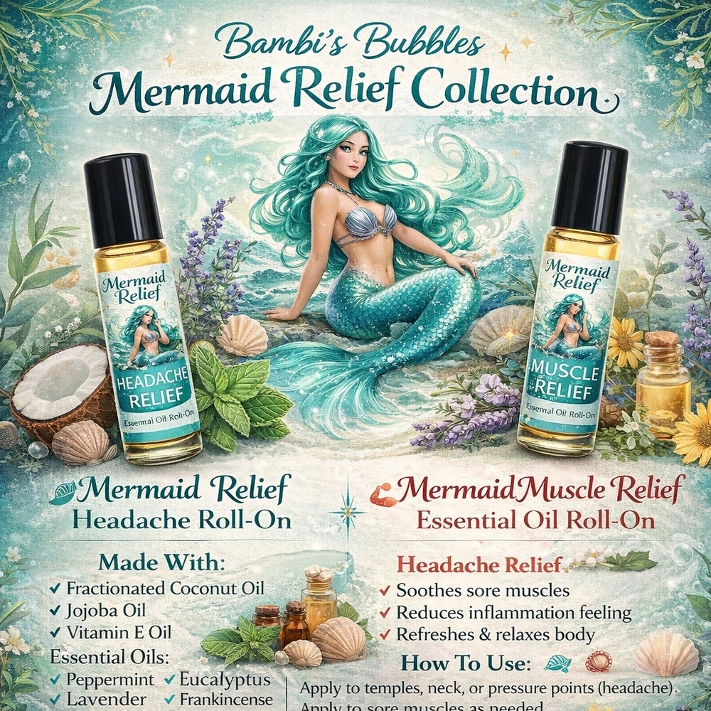Bambi's Bubbles Mermaid Relief  Roll-On 10ml